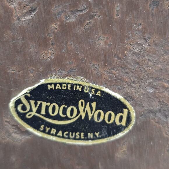 Vintage SyrocoWood Oak Leaf & Acorn Bookends - Syracuse NY - 1940s-50s Colonial - Picture 6 of 6